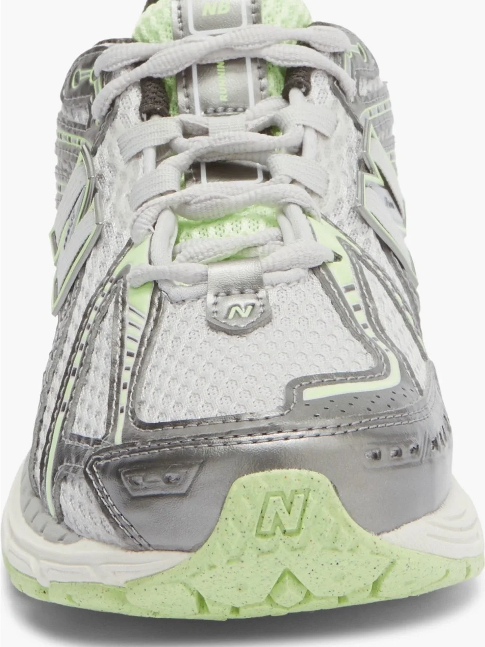 New Balance Gray & Light Green Athletic Runner